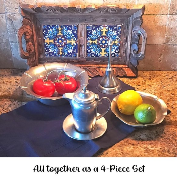 Vintage Pewter Wedding Bell - Picture 6 of 7